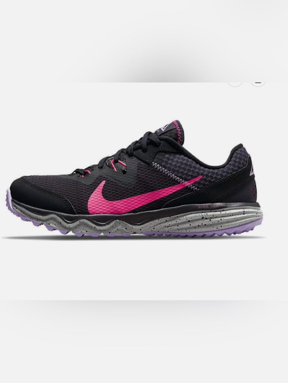 Nike Women's Black and Pink Juniper Trail Running Shoe